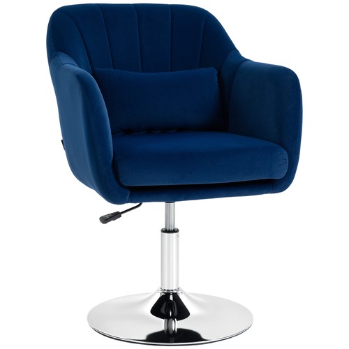 Homcom retro velvet swivel tub - homcom,