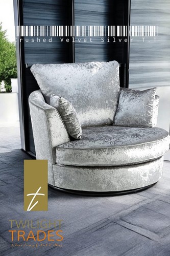 Brand new crush velvet swivel - crush,