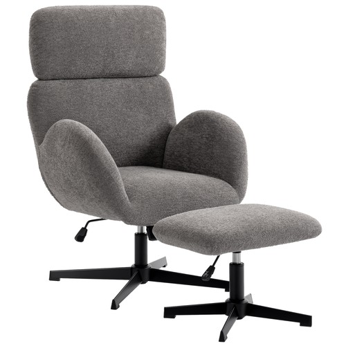 Homcom swivel armchair - homcom, with