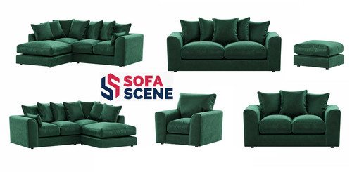 Emerald green plush fabric - green,