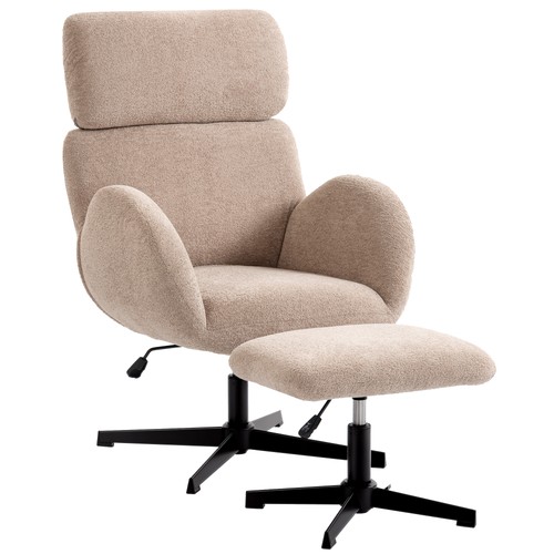 Homcom swivel armchair - homcom, with