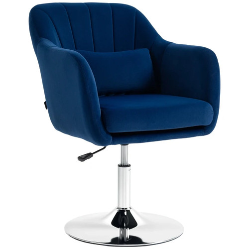 Retro velvet swivel tub chair - tub,