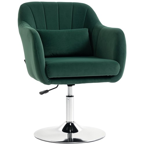 Homcom retro velvet - homcom, swivel